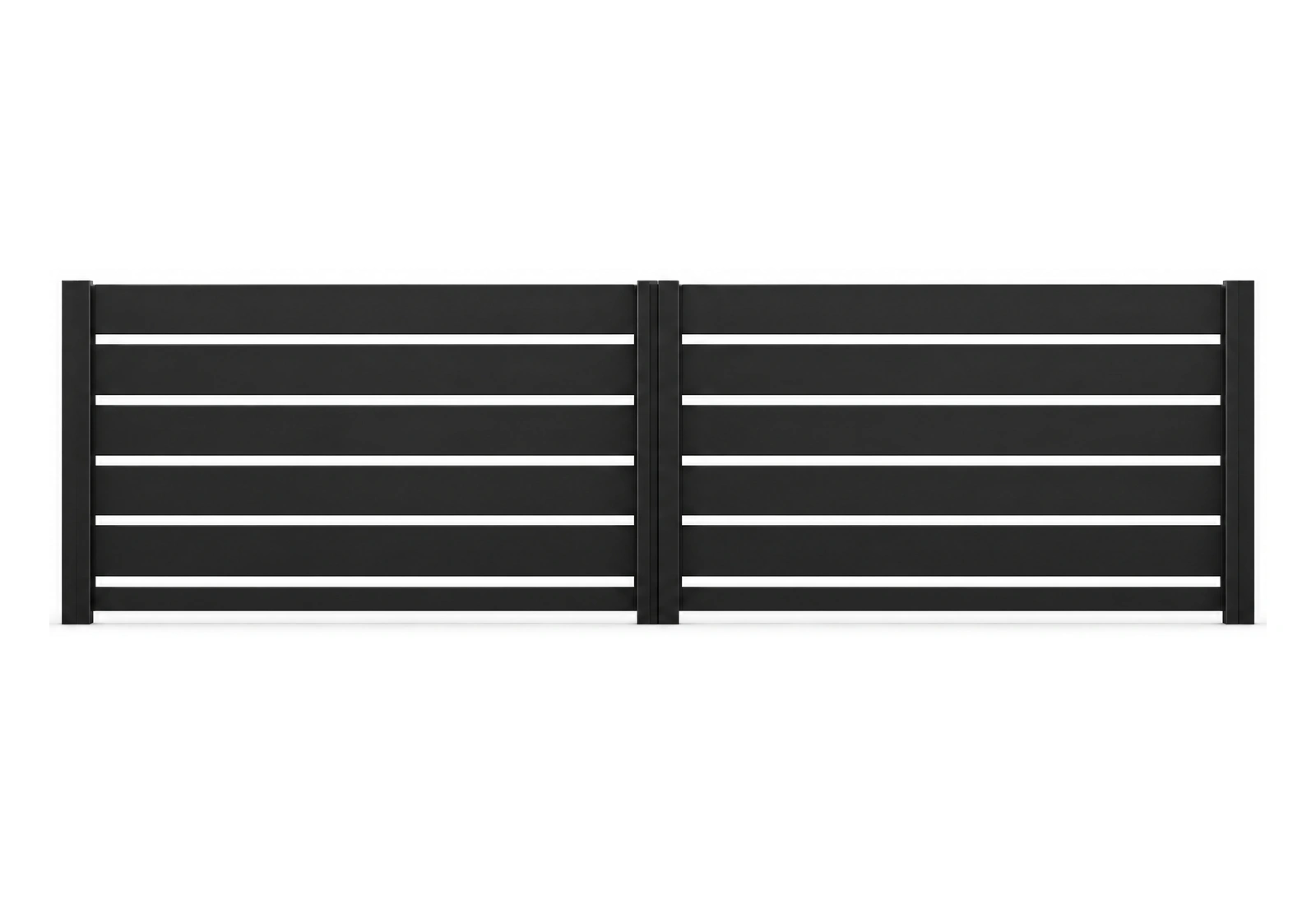 Brama dwuskrzydłowa Piano 200 RAL 9005