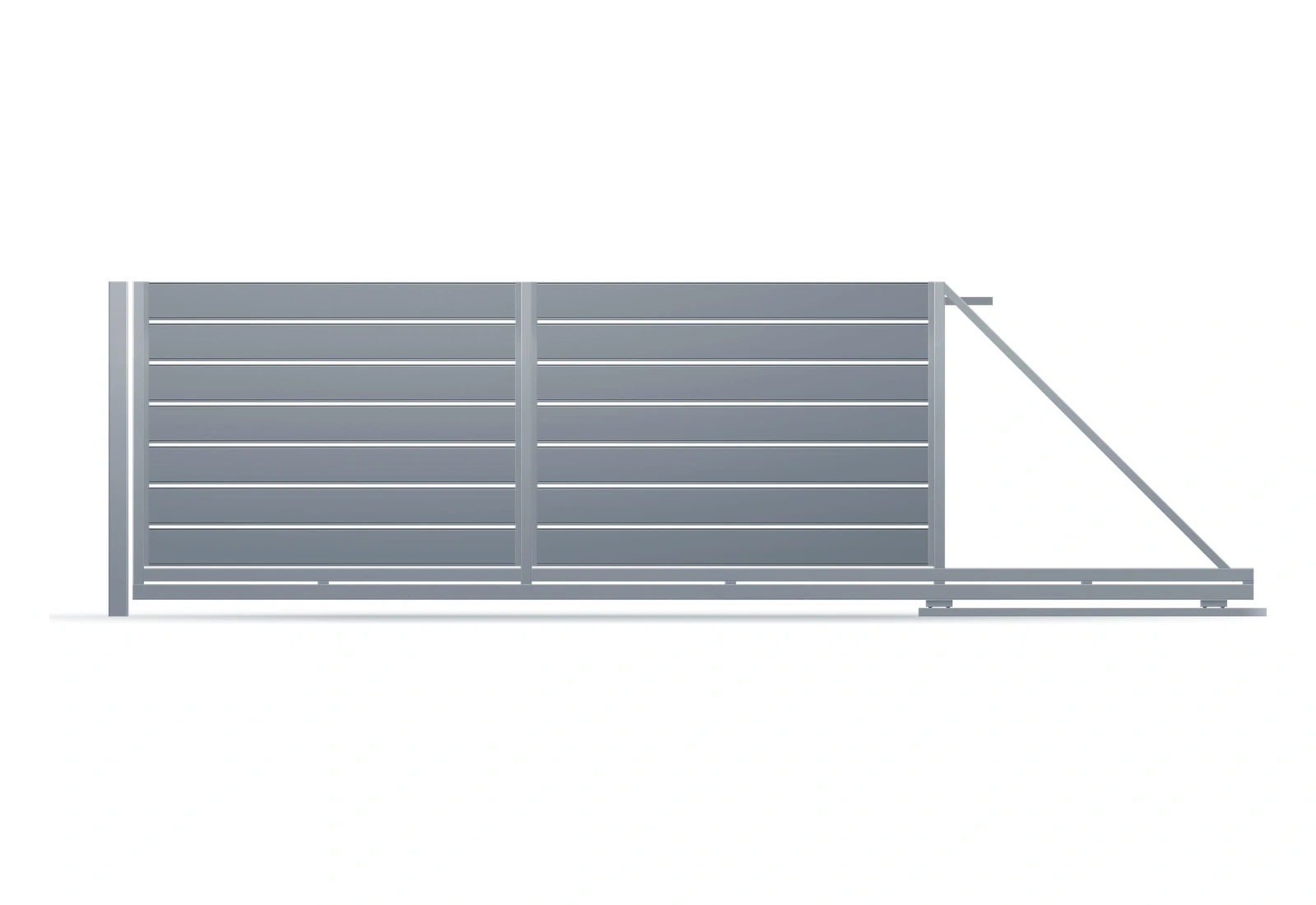 Brama przesuwna Piano 150 RAL 7016 prawa